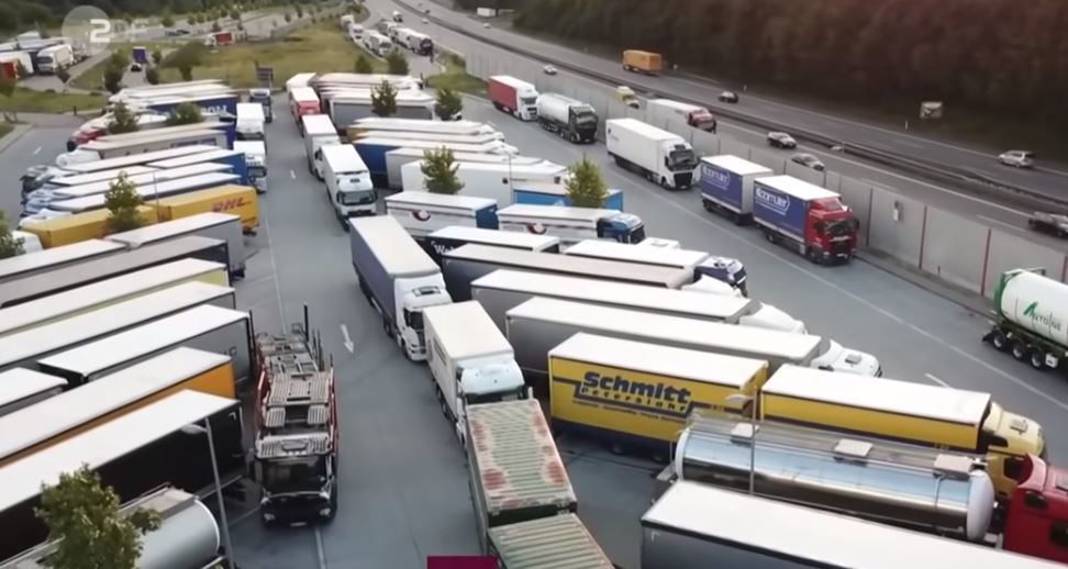 Un área de descanso en Alemania