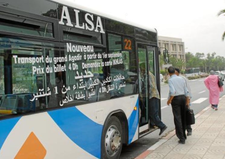 Imagen de un autobús de Alsa en Marruecos