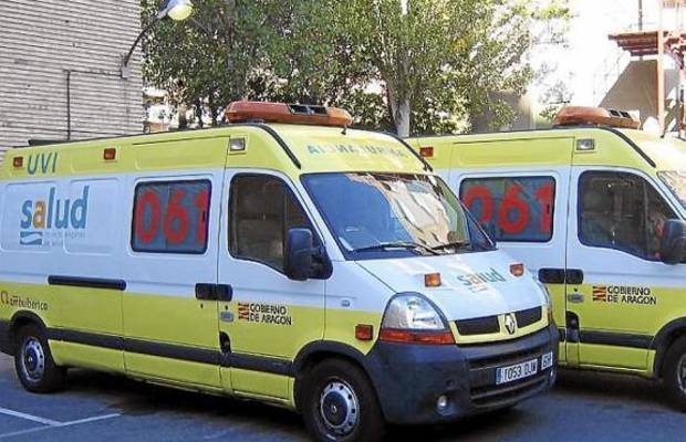 Imagen de ambulancias de Aragón