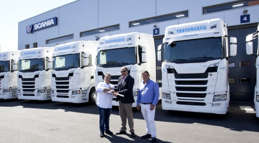 Entrega de los camiones Scania Entrega de los camiones Scania