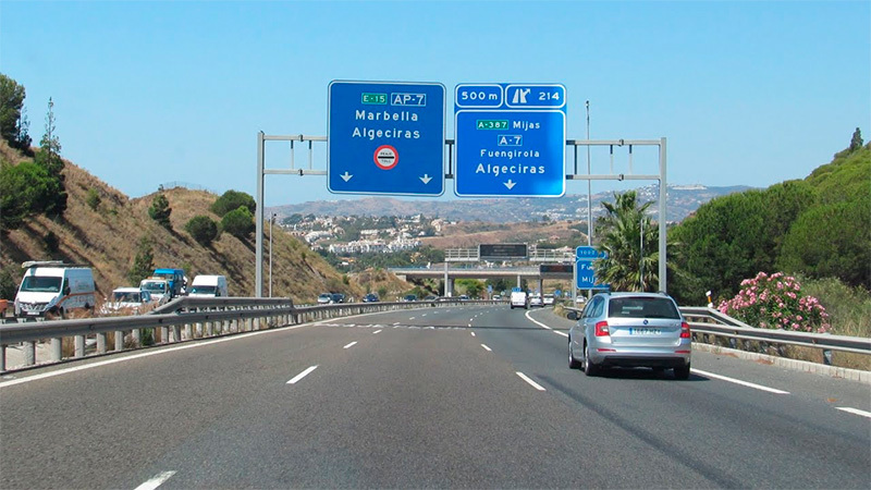 Imagen de la AP-7 Algeciras,