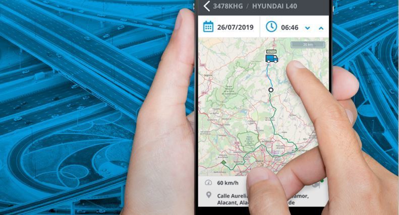 Imagen de la app de Neo para la gestión de flotas