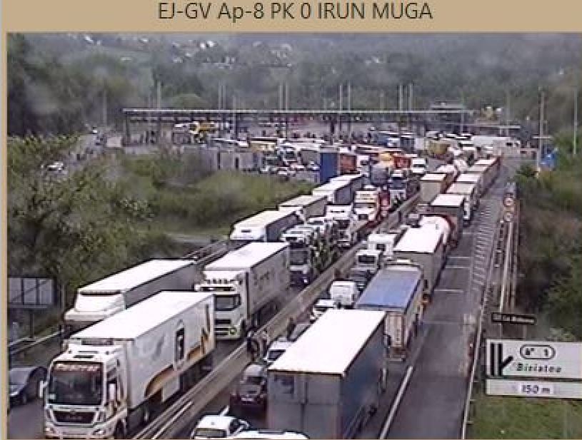 Imagen de las retenciones en la AP-8