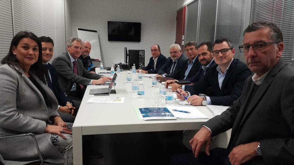 Representantes de ATCBA y de la Autoridad Portuaria