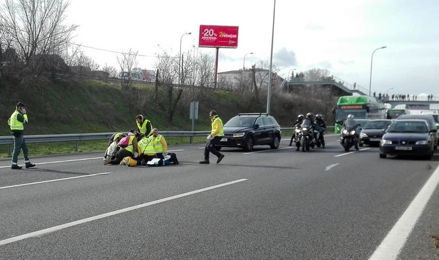 Imagen del taxista atropellado en Barcelona