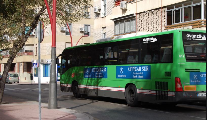 Imagen de un autobús de Avanza Interurbanos
