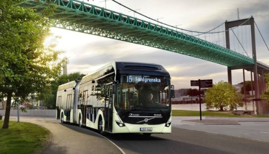 Imagen del autobús eléctrico de Volvo