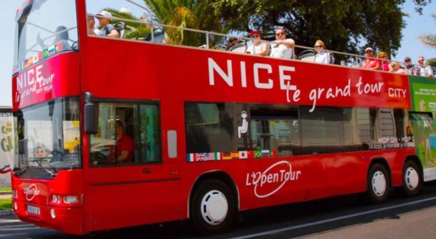 Un autobús turístico de Francia