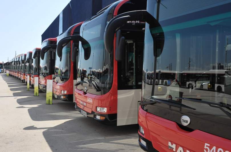Un autobús de TMB