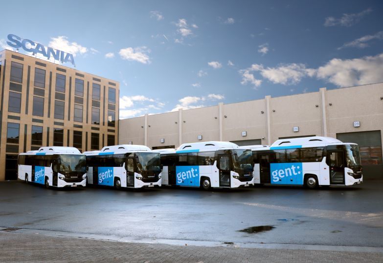 Imagen de los autobuses escolares de Scania