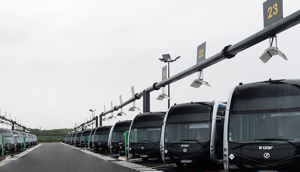 Imagen de autobuses eléctricos de Irizar