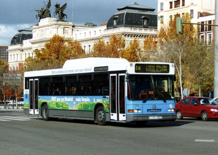 Un autobús urbano de Madrid