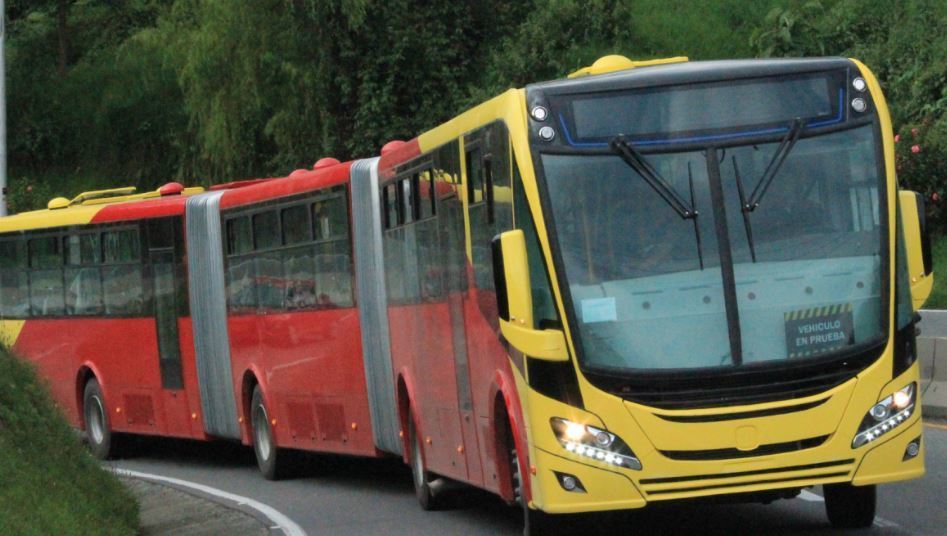Imagen de uno de los autobuses