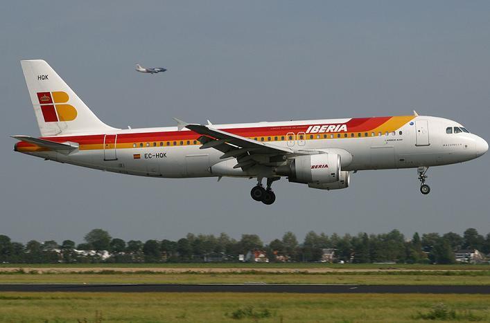 Un avión de la compañía Iberia