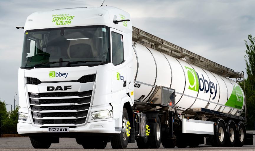 Imagen de la nueva generación de camiones DAF XF de Abbey Logistics