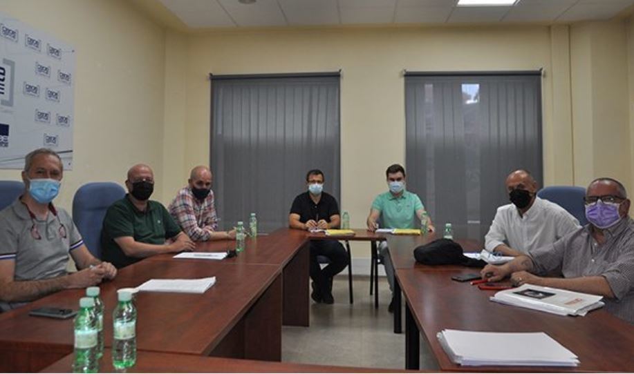 Imagen de la reunión para negociar el convenio colectivo de transporte de mercancías de Cuenca