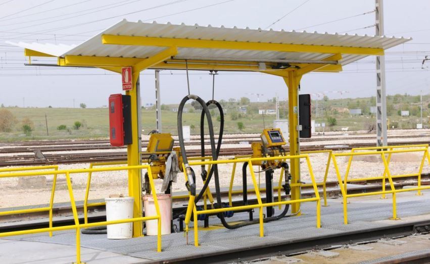 Imagen de gasóleo B ora el transporte ferroviario