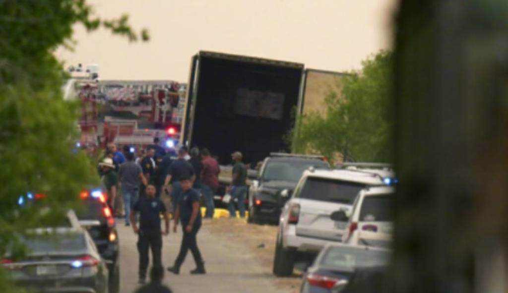 Imagen de los migrantes asfixiados en un camión en San Antonio