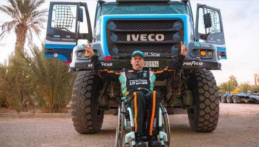 Imagen de Albert Llovera con el IVECO Powerstar
