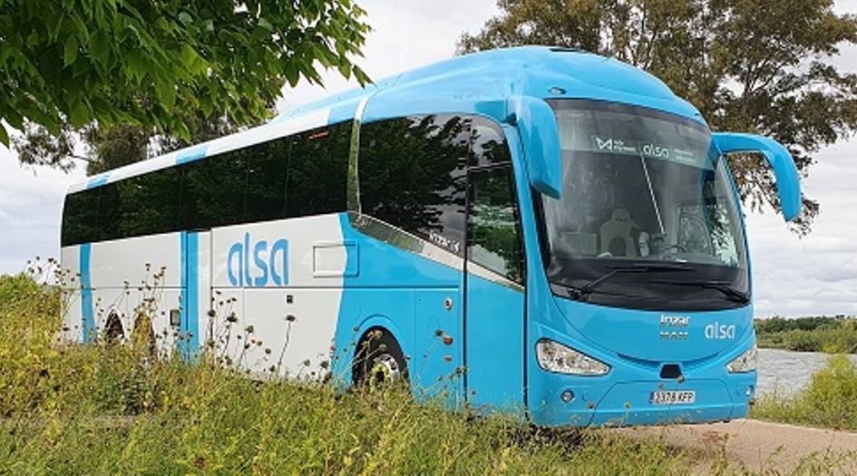 Imagen de la seguridad en el transporte de pasajeros de Alsa
