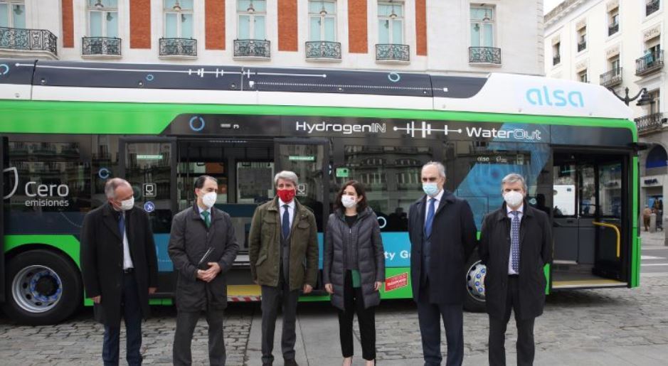 Alsa y la Comunidad de Madrid presentan el primer autobús de hidrógeno