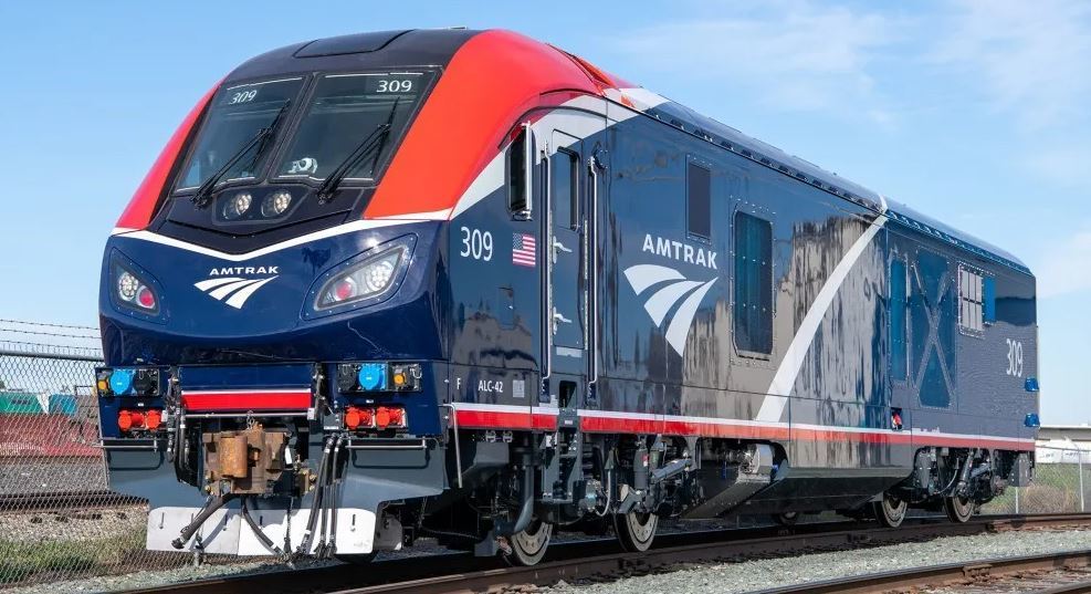 Imagen de una de las locomotoras Charger de Siemens Mobility.
