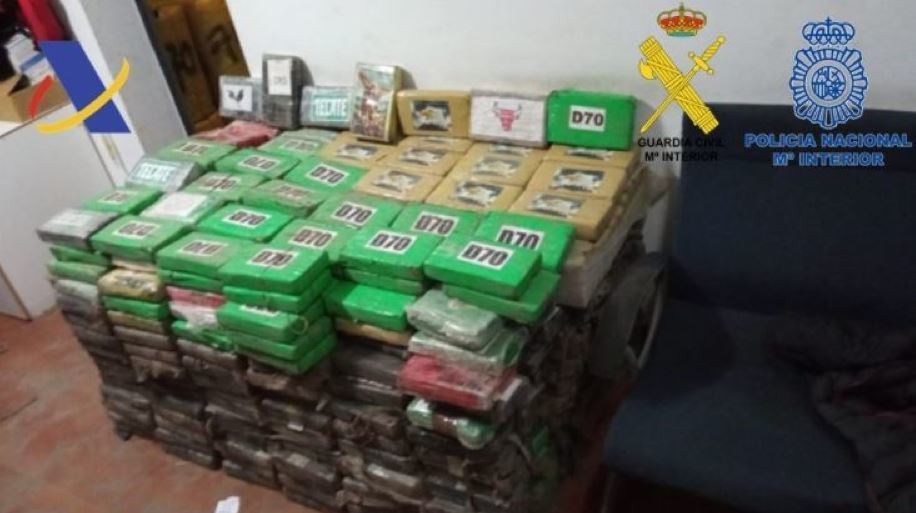Imagen de la cocaína aprehendida en el Puerto de Algeciras