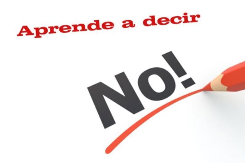 Imagen de cartel aprender a decir NO