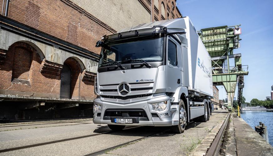 Imagen del camión eléctrico Mercedes eActros