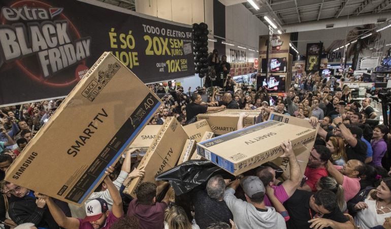 Black Friday en una gran superficie