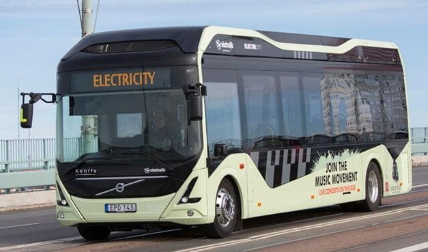 Autobús eléctrico de Volvo.