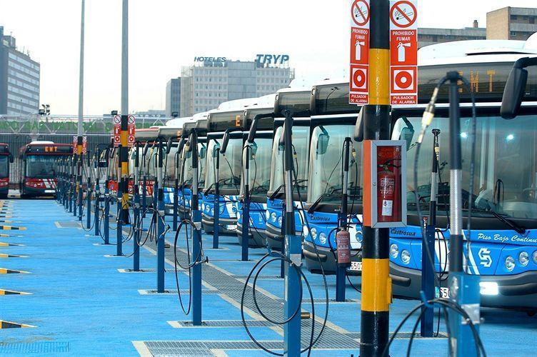 Autobuses eléctricos de Madrid.