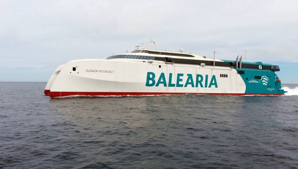 Baleària navegará el 1 de mayo desde Baleares con el Eleanor Roosevelt más innovador