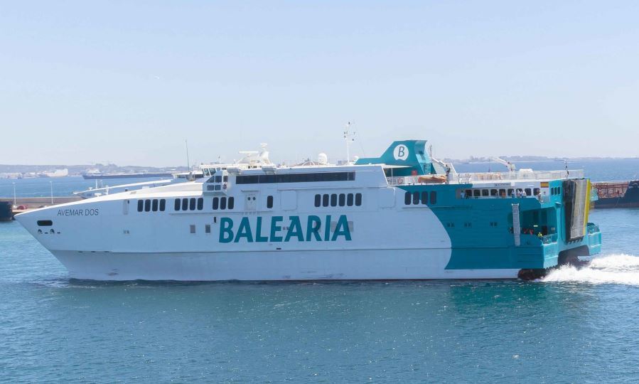 El fast ferry Avemar Dos de Baleària