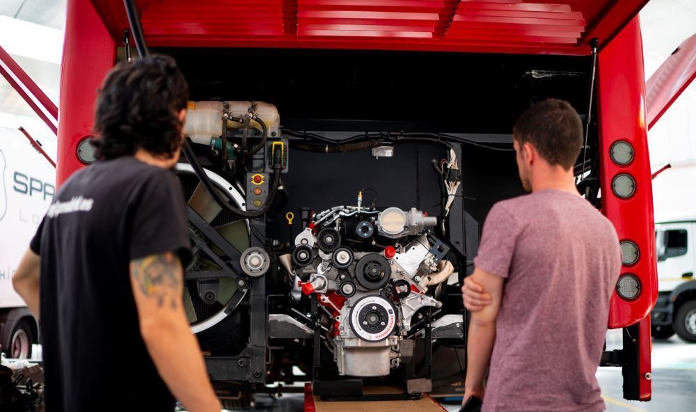 Imagen de BeGas convirtiendo un motor de gasóleo por uno de gas