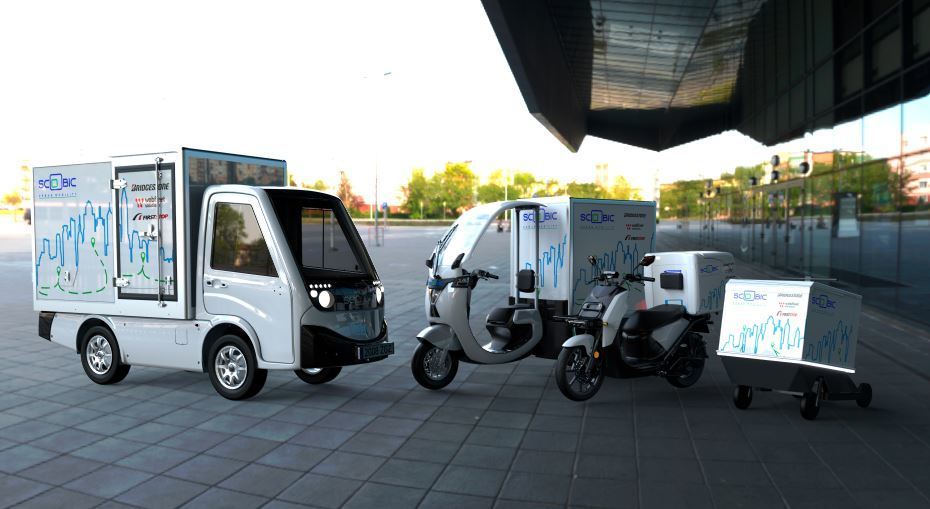 Bridgestone proporciona neumáticos premium y mantenimiento a los vehículos eléctricos de Scoobic