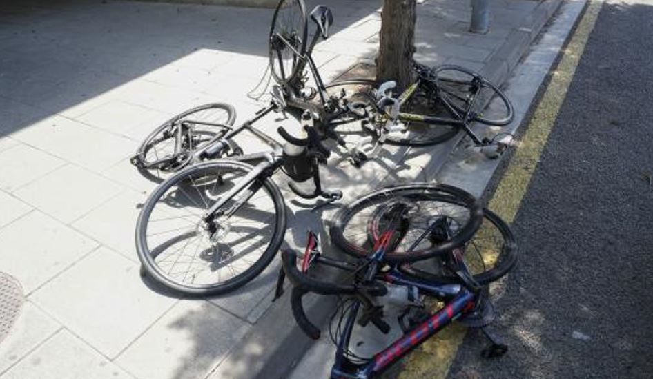 Imagen del conductor de un coche que arrolló a 8 ciclistas y murieron dos