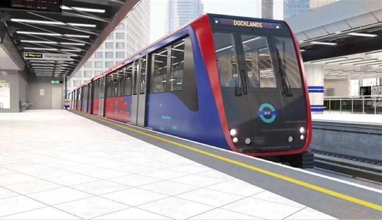 Imagen de un tren del metro de Londres