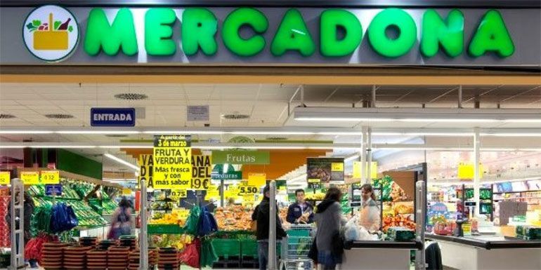 Imagen del interior de un supermercado de Mercadona