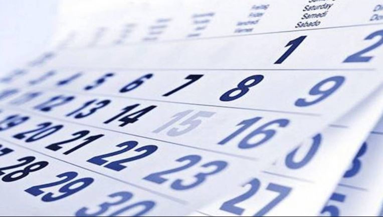 Imagen de un calendario