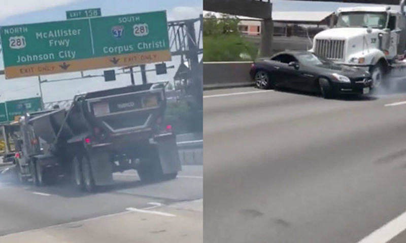 Imagen de un camión arrastrando un coche