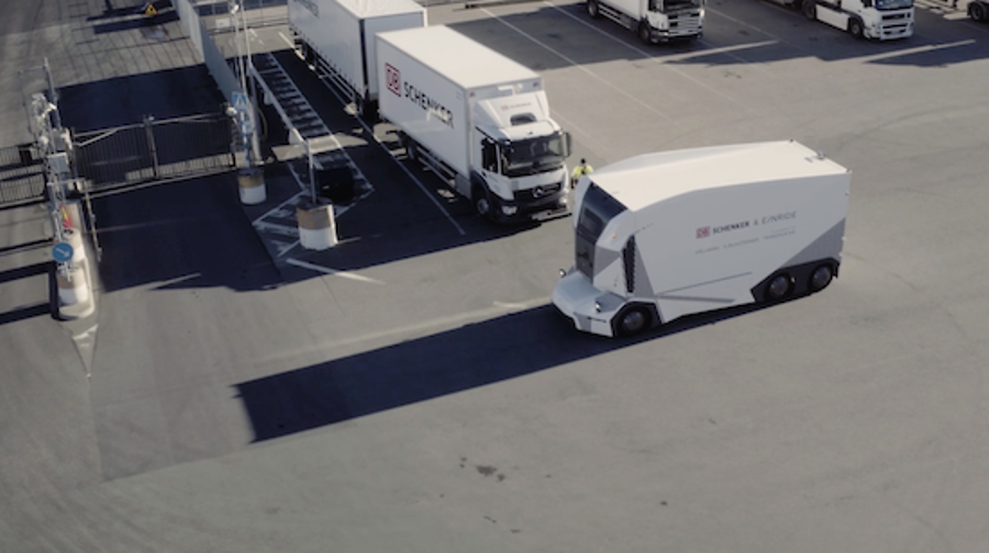Imagen del camión autónomo de DB Schenker