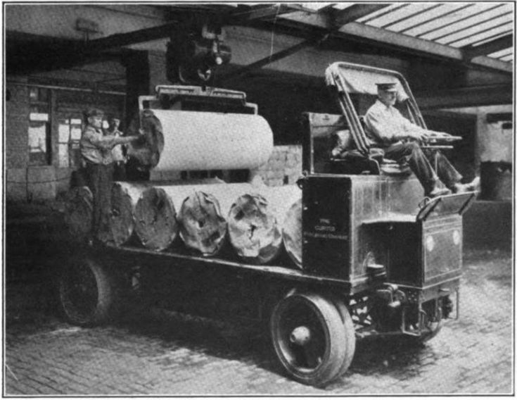 Imagen de uno de los primeros camiones eléctricos