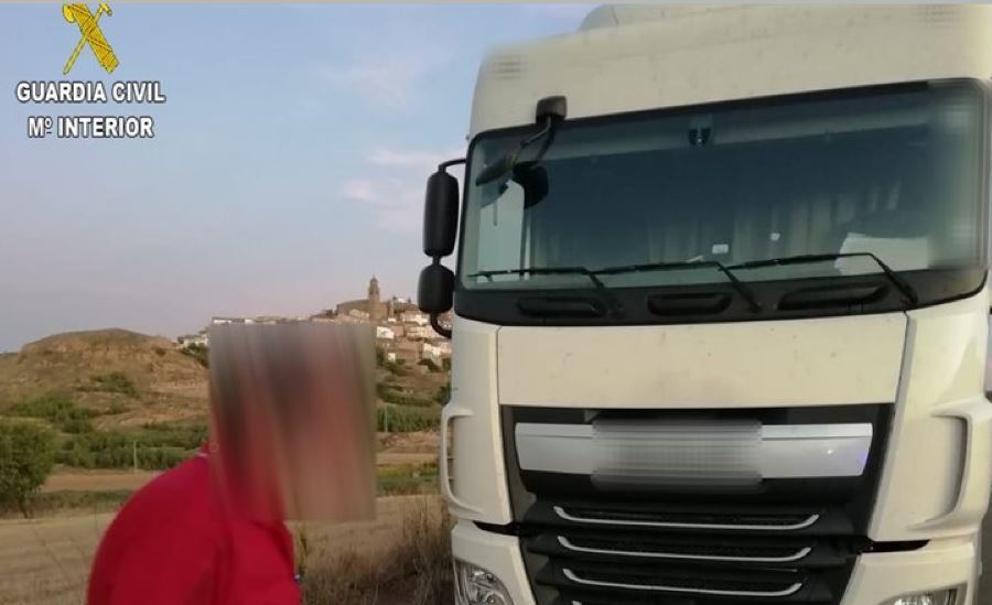 Camionero ebrio interceptado por la Guardia Civil