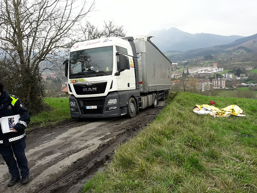 El camión del transportista húngaro,