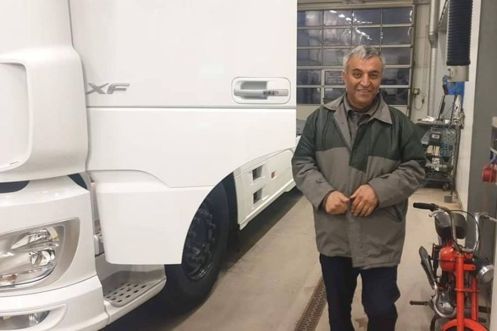 Imagen del camionero Iraní