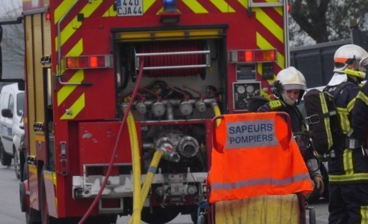 Imagen de una intervención de los bomberos franceses