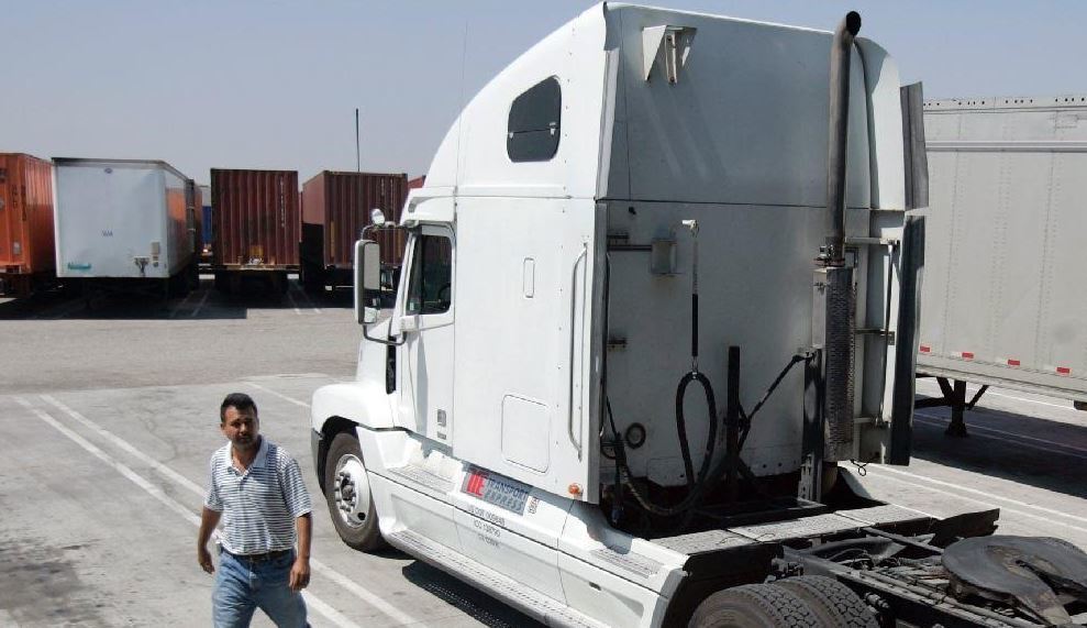 Imagen de un camionero en Estado Unidos