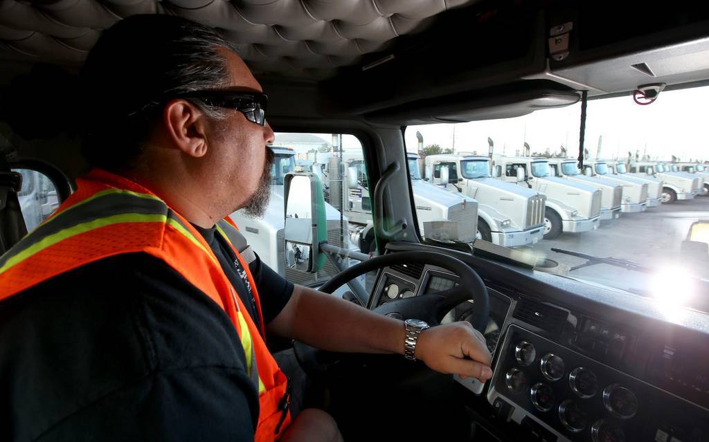 Un camionero de Estados Unidos