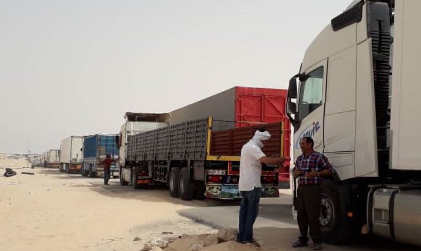 Imagen de camiones en Marruecos